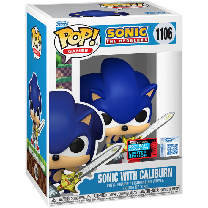 Sonic the Hedgehog - Sonic with Caliburn Pop! (2025 Fall Convention Exclusive)