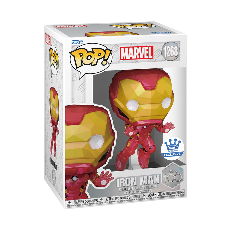 POP! MARVEL: 1268 DISNEY 100, IRON MAN (FACET) EXCLUSIVE