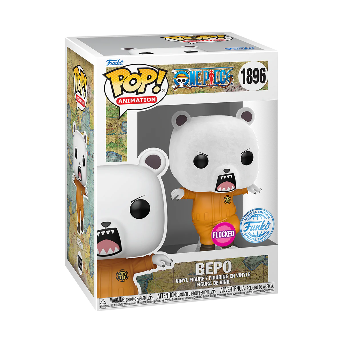 Pop! BEPO (FLOCKED) - ONE PIECE