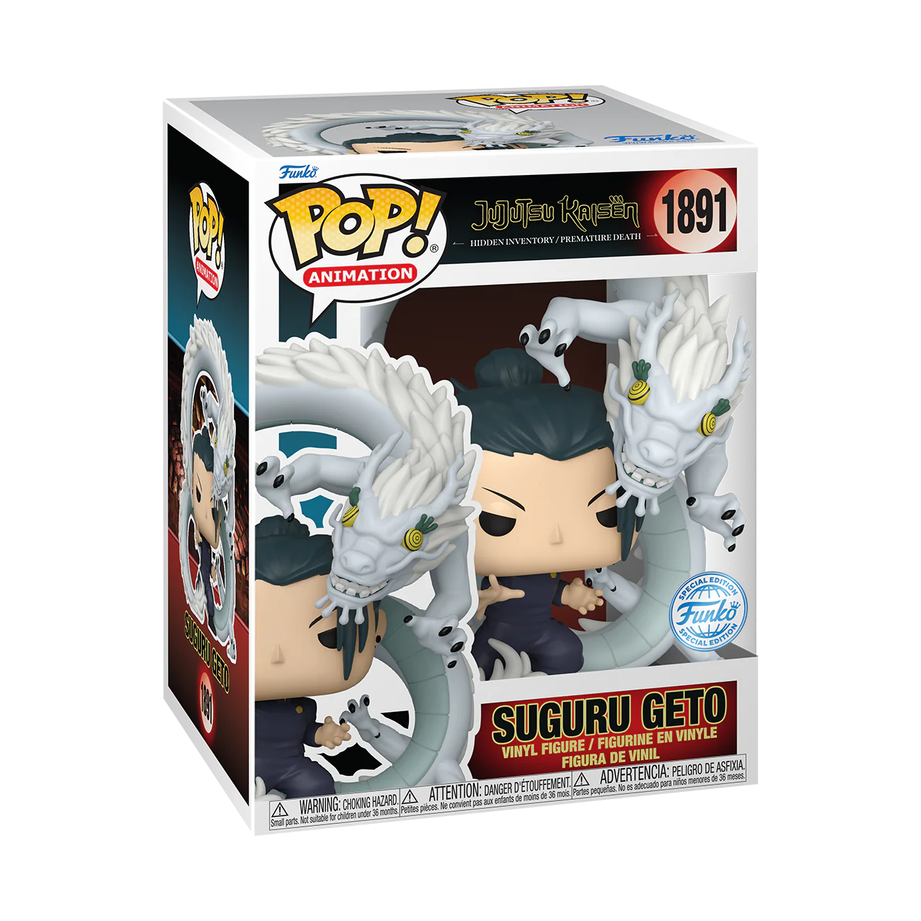 Pop! SUGURU GETO WITH DRAGON - JUJUTSU KAISEN