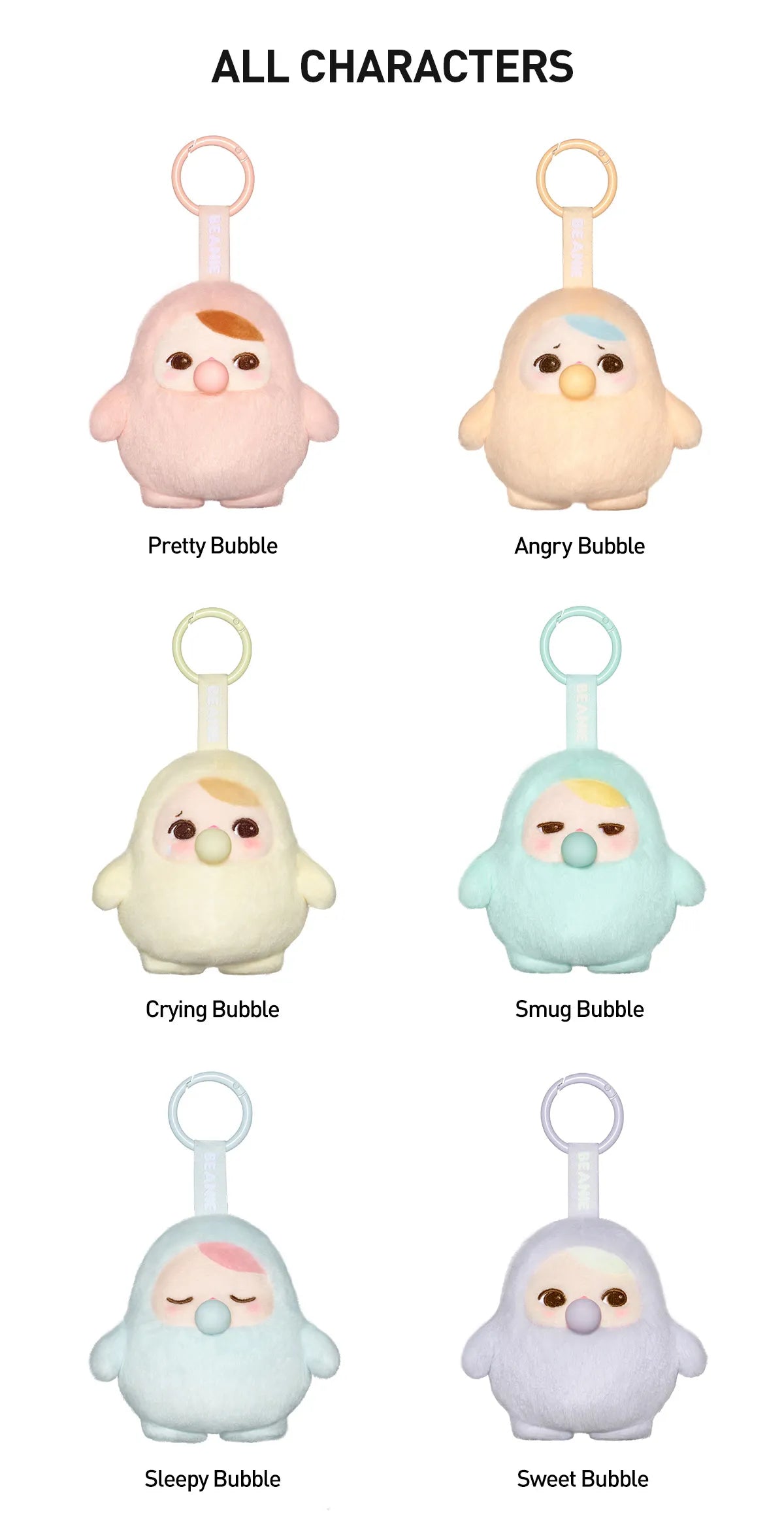 POP MART PUCKY BEANIE BUBBLE UP SERIES-Plush Pendant Blind Box