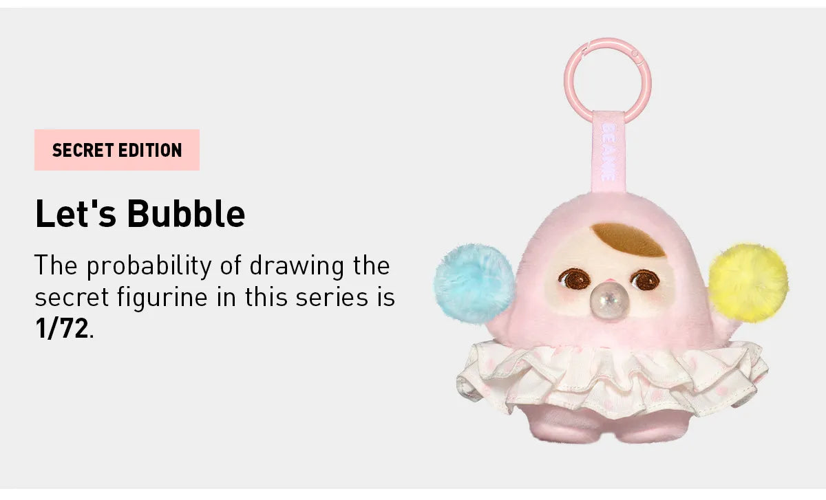 POP MART PUCKY BEANIE BUBBLE UP SERIES-Plush Pendant Blind Box
