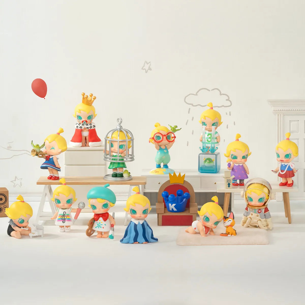 Pop mart Baby Molly When I was Three!Series Figures