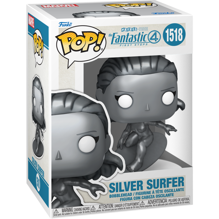 The Fantastic Four: First Steps (2025) - Silver Surfer Pop! (Damaged box)