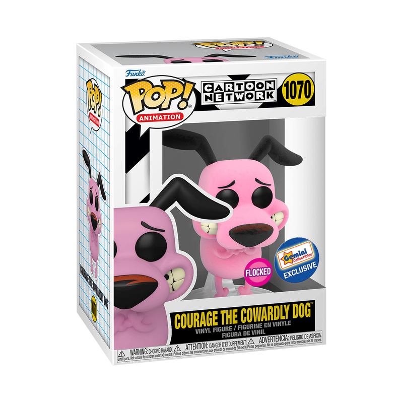 POP! COURAGE THE COWARDLY DOG ( FLOCKED )