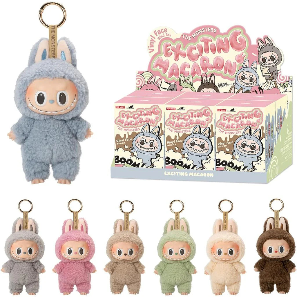 Pop Mart LABUBU THE MONSTERS Exciting Macarons Vinyl Face Mystery Blind Box