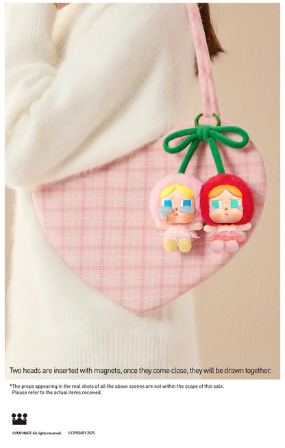 POP MART CRYBABY Crying For Love Series-Vinyl Plush Hanging Card (Love You Cherry Much)