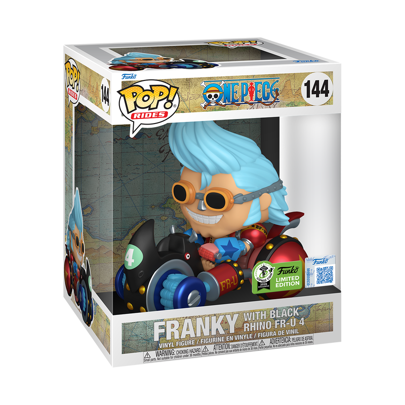 One Piece - Franky with Black Rhino FR-U 4 Pop! Rides