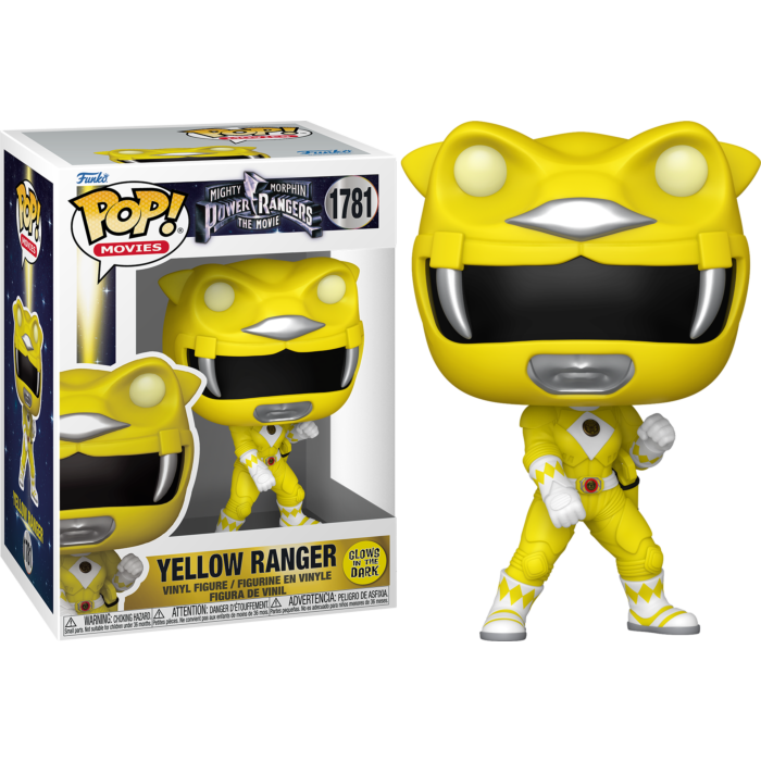 Mighty Morphin Power Rangers: The Movie (1995) - Yellow Ranger Glow-in-the-Dark Pop!