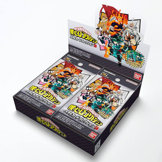 CARDDASS MY HERO ACADEMIA METAL CARD COLLECTION 3 JAPANESE BOOSTER BOX