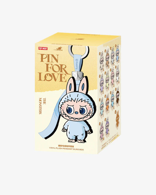 POP MART THE MONSTERS LABUBU PIN FOR LOVE SERIES VINYL PLUSH PENDANT BLIND BOX (A-M)