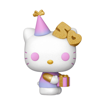 POP! HELLO KITTY WITH PRESENT (50TH ANNIVERSARY) (GLITTER)