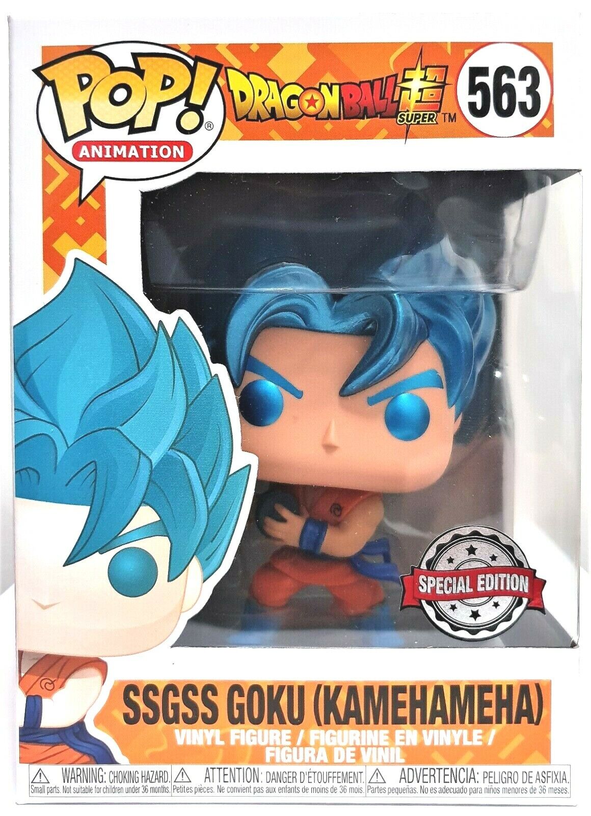 Pop SSGSS Goku Kamehameha Metallic