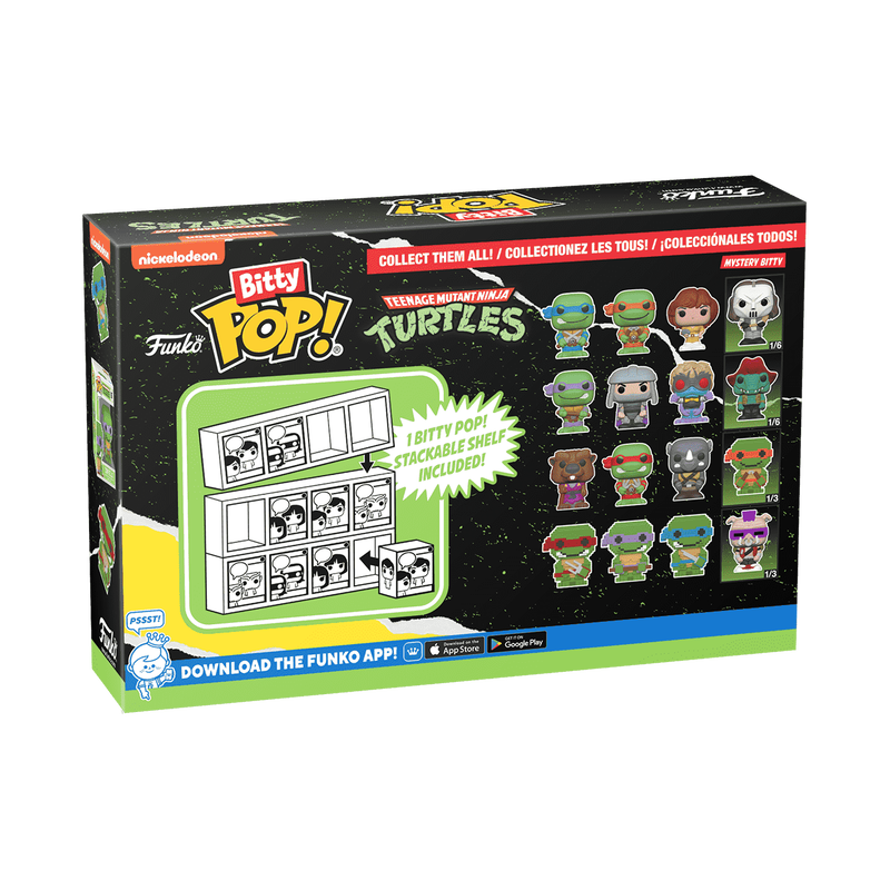 BITTY POP! TEENAGE MUTANT NINJA TURTLES 4-PACK SERIES 1