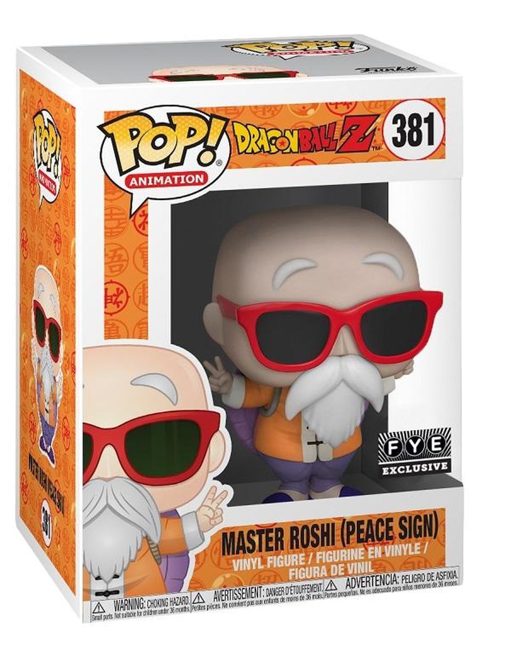 POP! MASTER ROSHI PEACE SIGN EXCLUSIVE - dragon ball Z